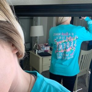 JLB— Long sleeve blue tee